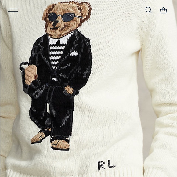 ❌SOLD❌ Polo Bear 🐻 Intarsia knit sweater - Picture 2 of 6